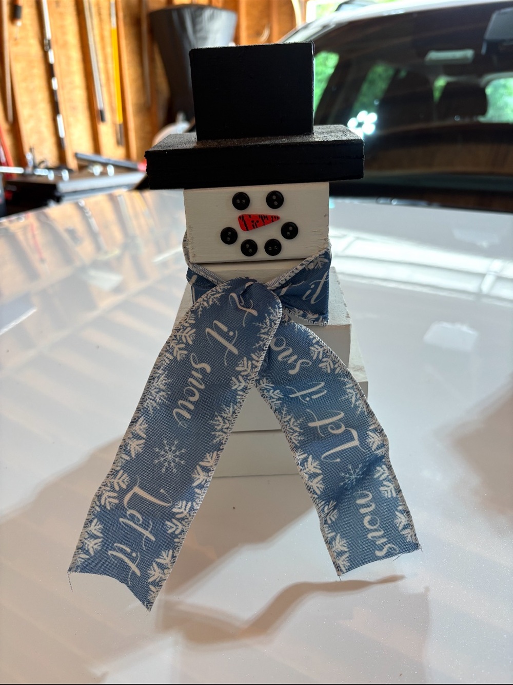 Winter Decorative Wood Snowman